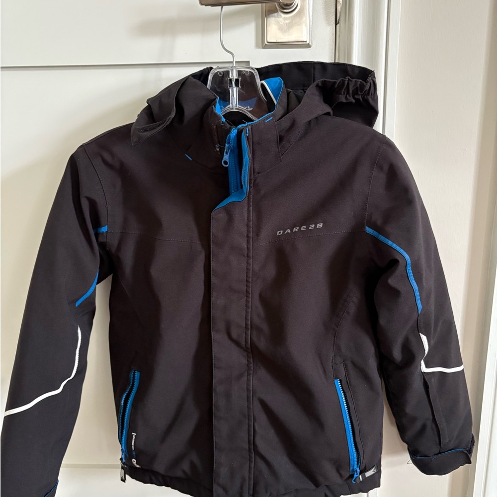Dare2b Black and Blue Ski Jacket with Hood